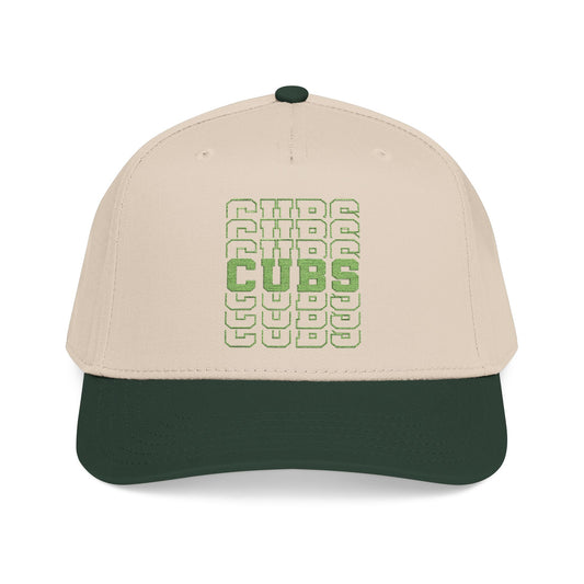 Cubs Stacked Letters Mid Profile Baseball Cap