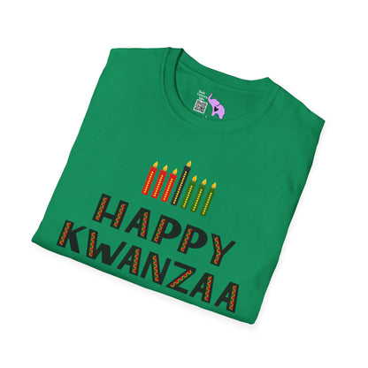 Happy Kwanzaa (Kinara) Adult T-shirt