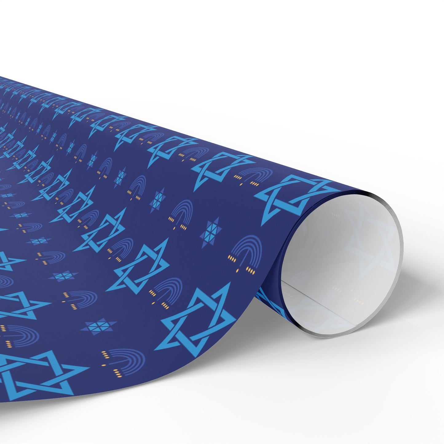 Menorah/Star of David 3 Hanukkah Wrapping Paper