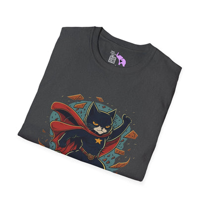 Superhero Cat Adult T-shirt