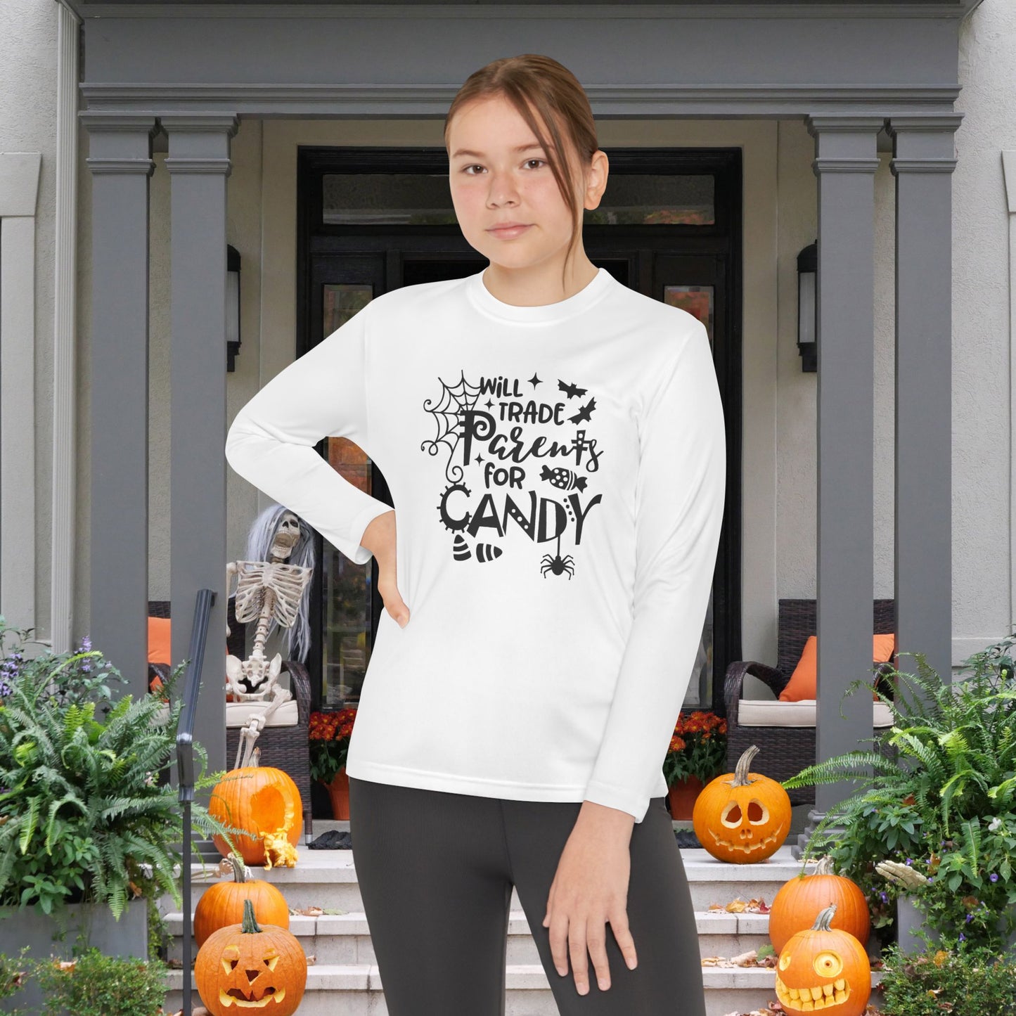 Will Trade Parents For Candy Youth Long Sleeve Tee