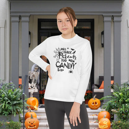 Will Trade Parents For Candy Youth Long Sleeve Tee