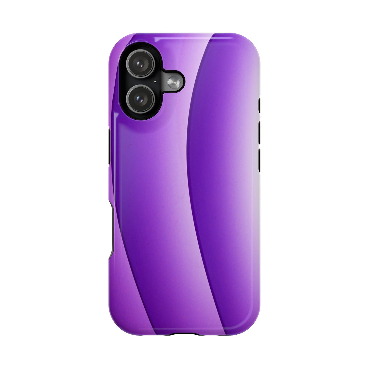 Purple Gradient Stripes MagSafe® Compatible Tough Case for iPhone