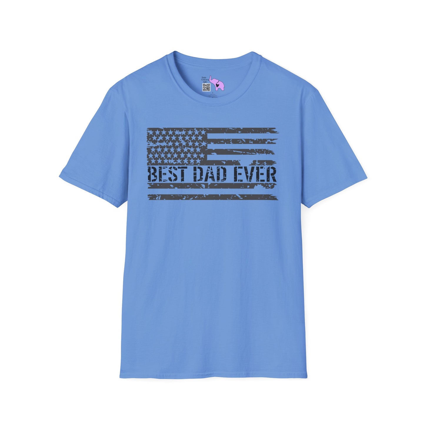 Best Dad Ever (Flag) Adult T-shirt