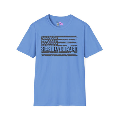 Best Dad Ever (Flag) Adult T-shirt