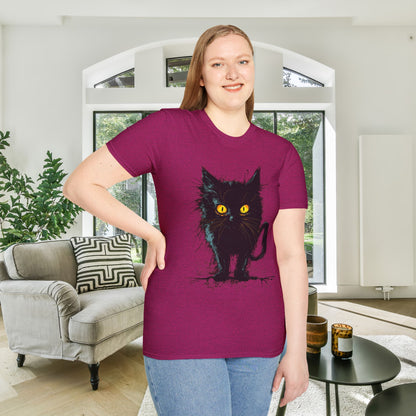 Black Kitten Adult T-shirt