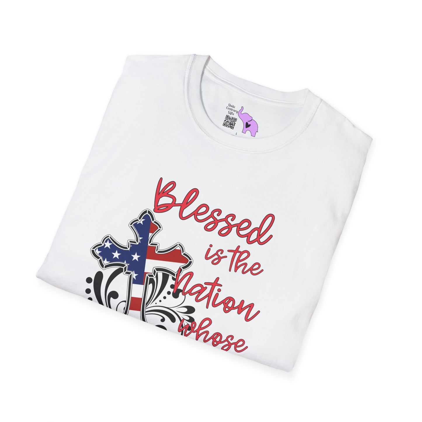 Blessed Is The Nation Whose God Is The Lord Adult T-shirt
