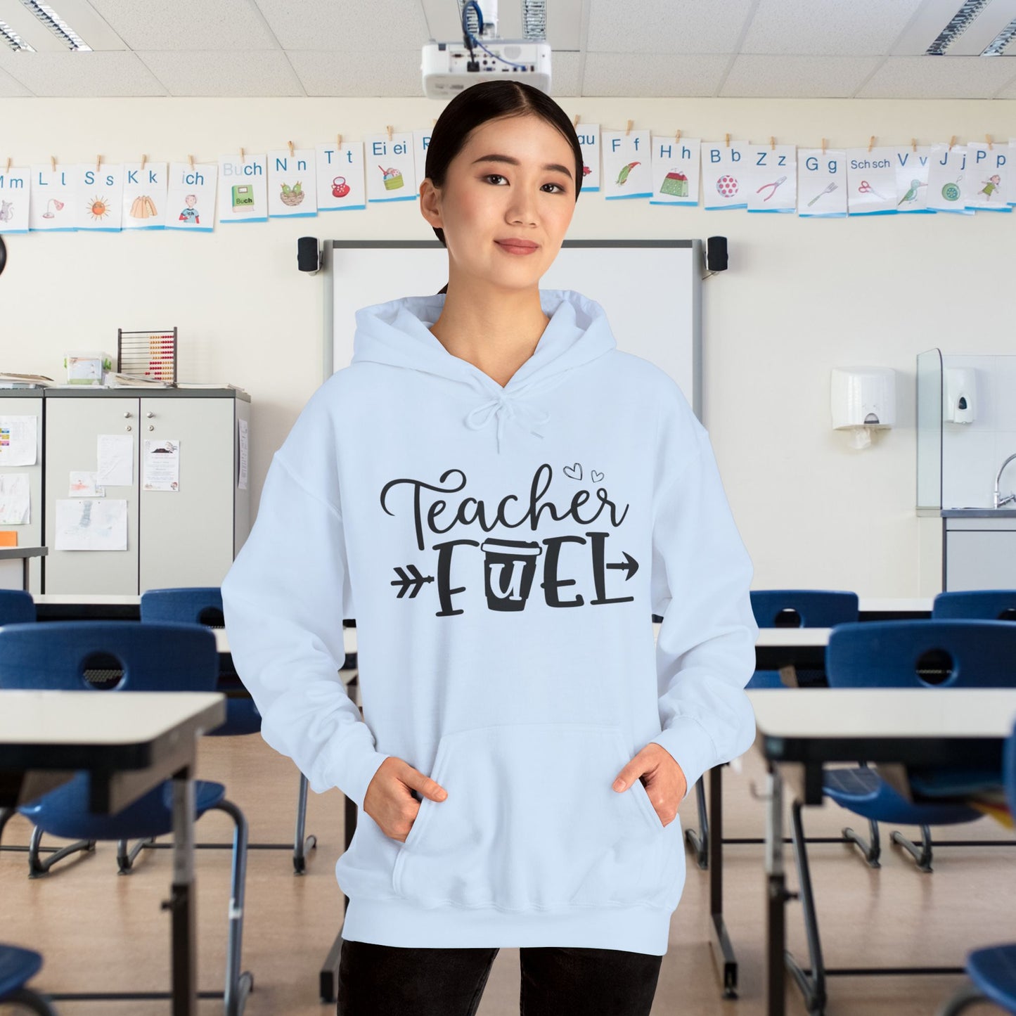 Teacher Fuel Heavy Blend™ Hooded Sweatshirt