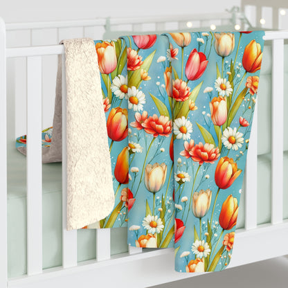 Butterfly Bloom Fleece Blanket