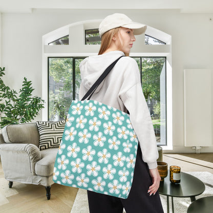 Tealberry Blooms Canvas Tote Bag