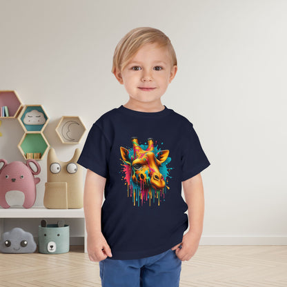 Colorful Giraffe Toddler Tee