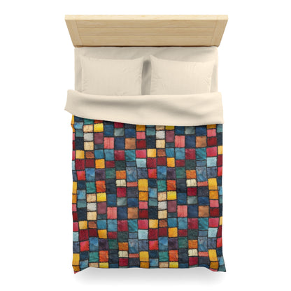 Patch Pop Microfiber Duvet Cover
