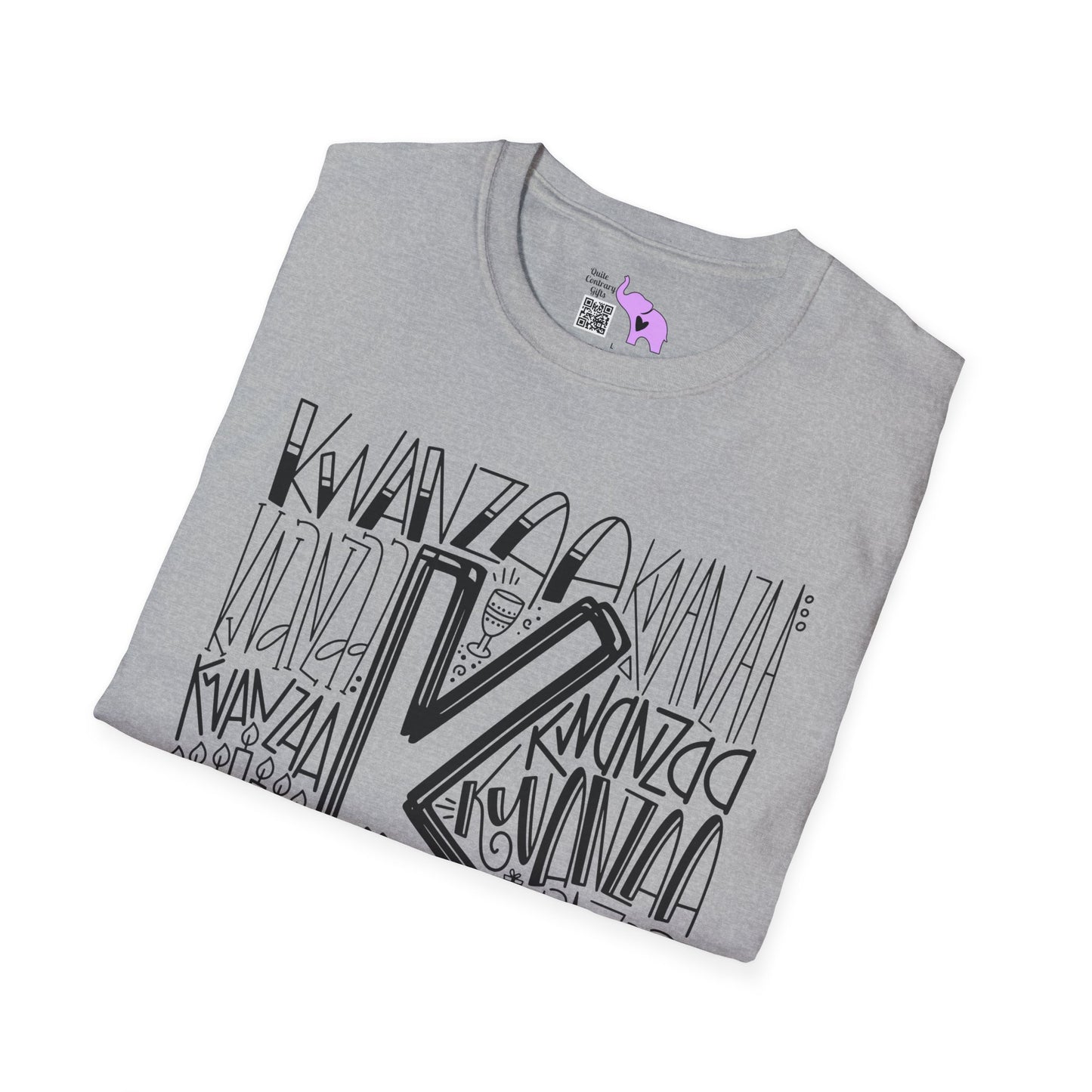 Kwanzaa Wordcloud Adult T-shirt