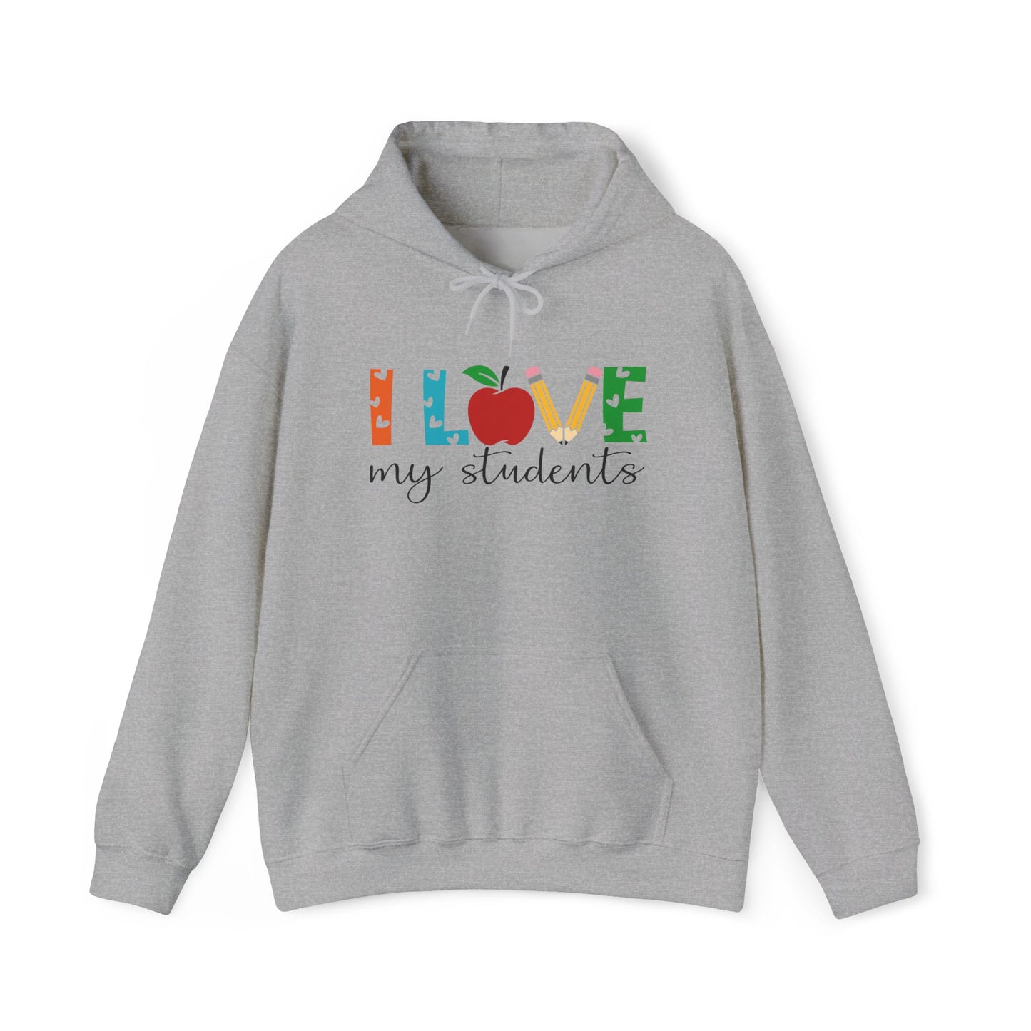 I Love My Students Heavy Blend™ Hooded Sweatshirt
