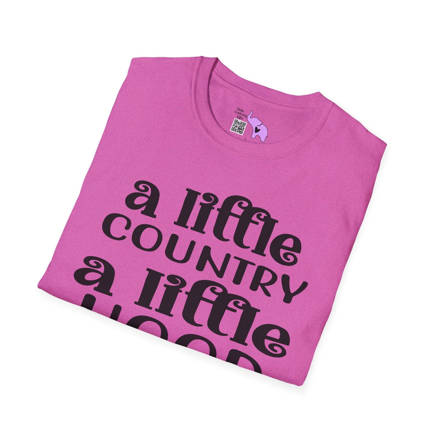 A Little Country A Little Hood Adult T-shirt
