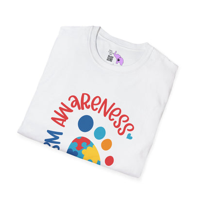 Autism Awarness (Footprint) Adult T-shirt