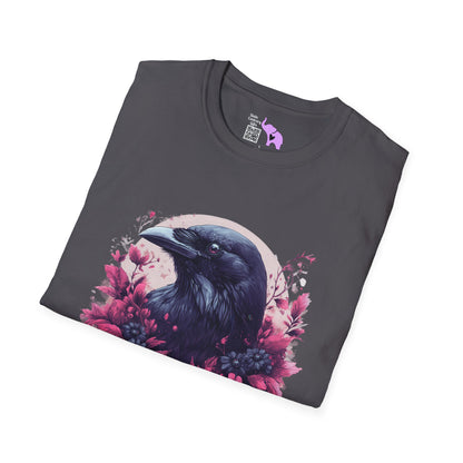 Floral Raven Adult T-shirt