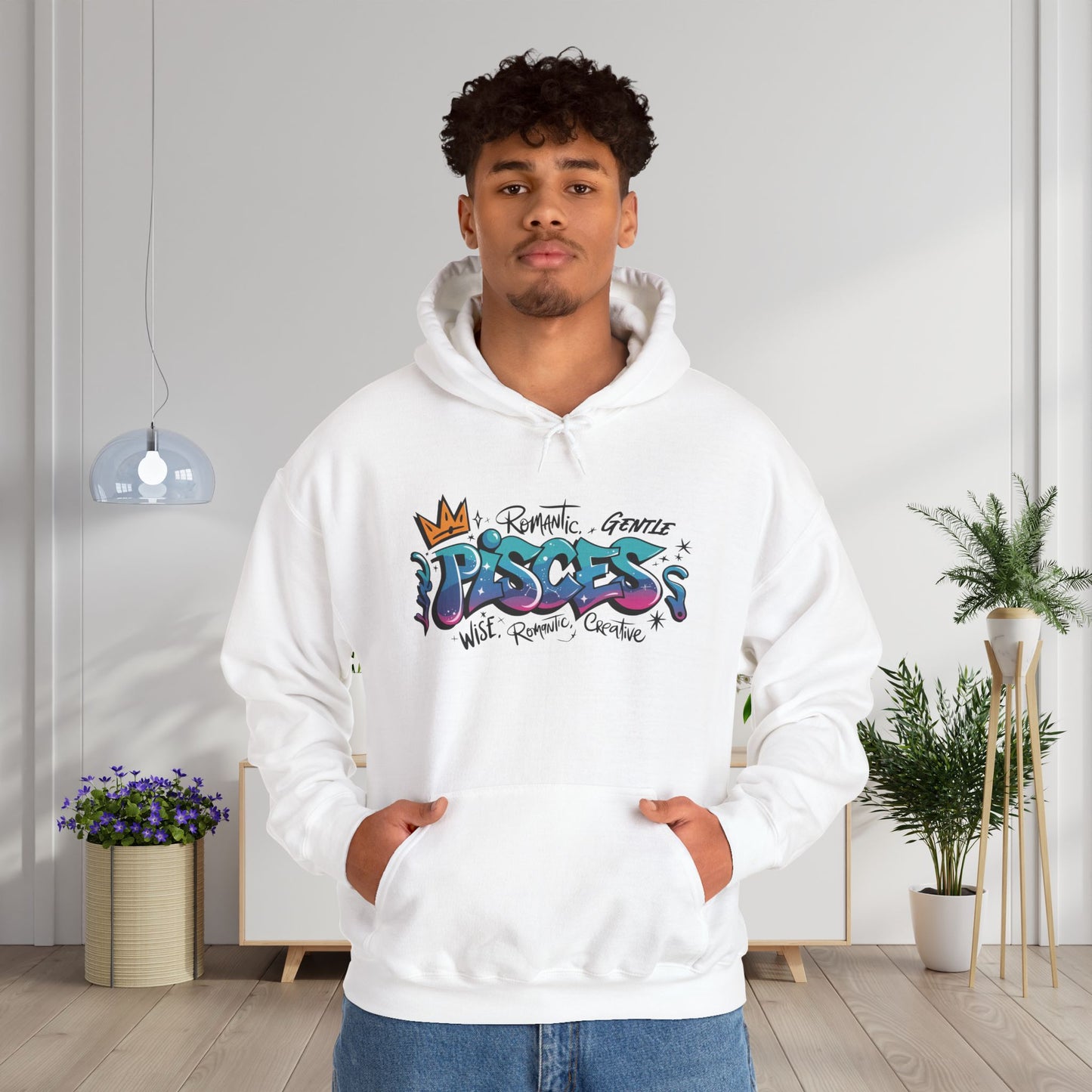 Pisces Street Art Heavy Blend™ Hooded Sweatshirt