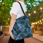 Midnight Sheer & Lace Canvas Tote Bag