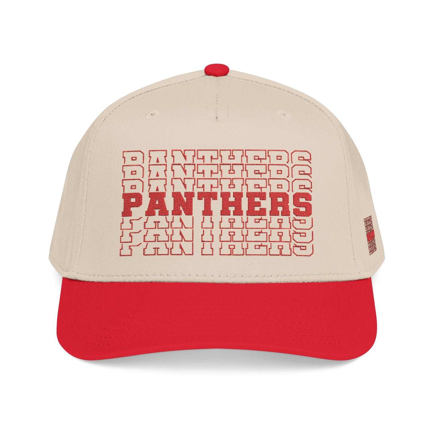 Burton Panthers Stacked Letters Mid Profile Baseball Cap