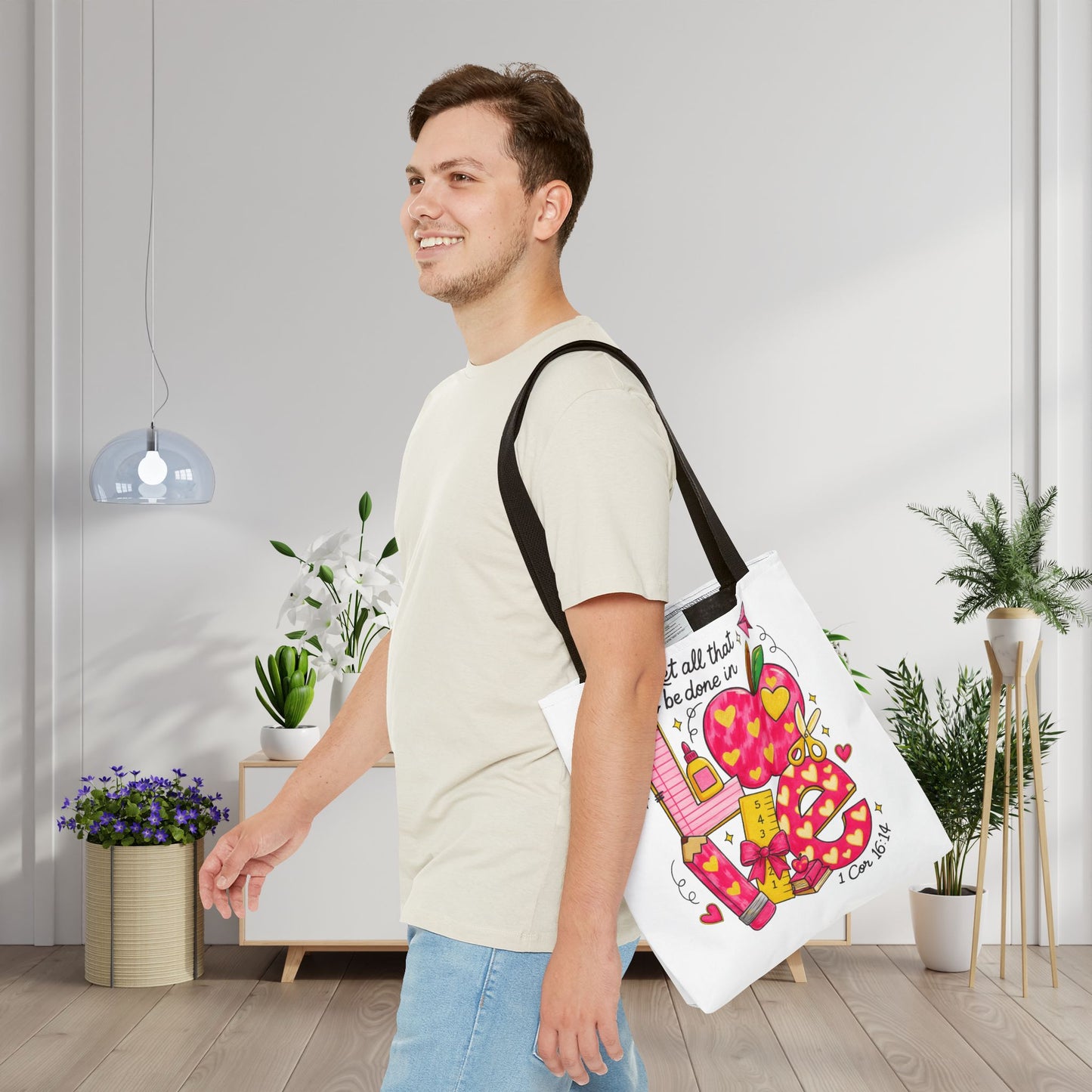 Let Everything You Do Be Done In Love Canvas Tote Bag