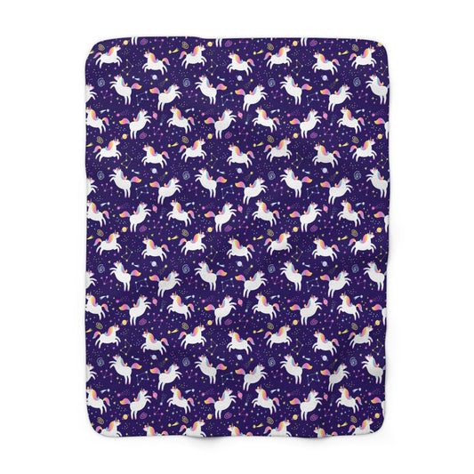 Unicorniverse Sherpa Fleece Blanket