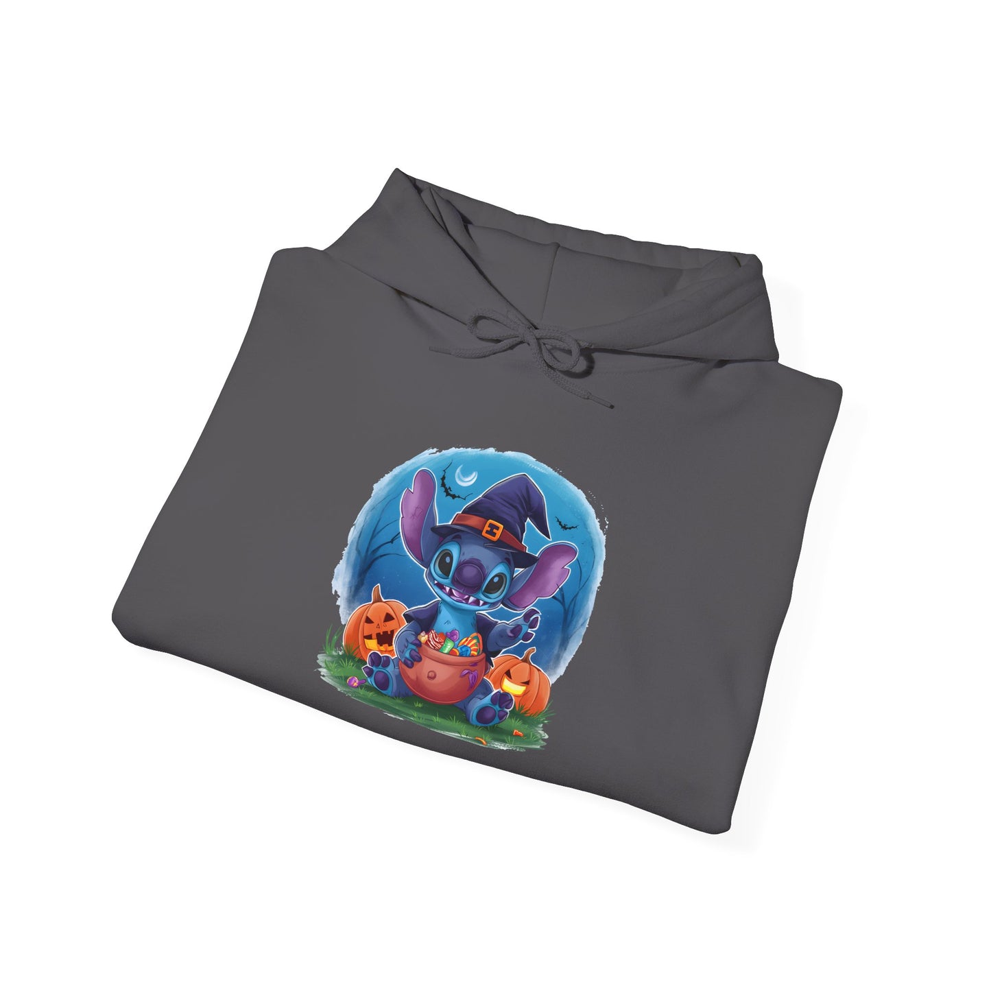 Spooky Stitch w/Pumpkins Heavy Blend™ Hooded Sweatshirt