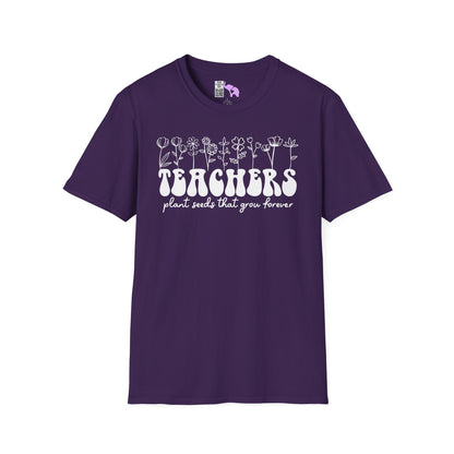 Teachers Plant Seeds That Grow Forever Adult T-shirt