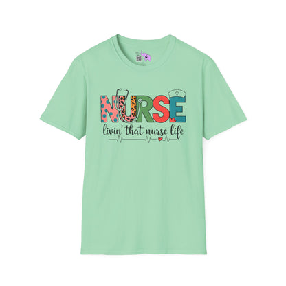 Nurse Livin' That Nurse Life Adult T-shirt