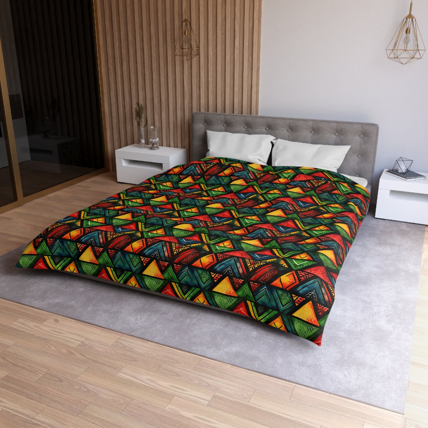 Ancestor Echo Microfiber Duvet Cover