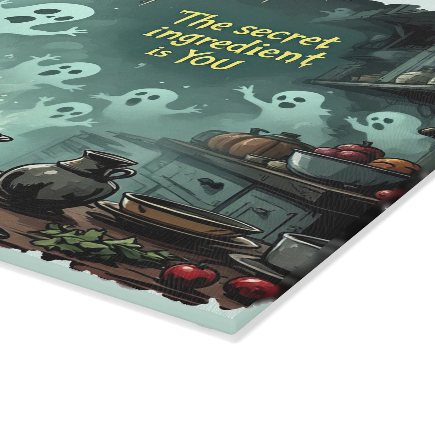 The Secret Ingredient is You Glass Cutting Board