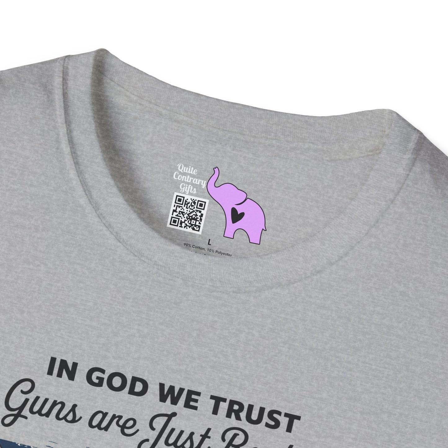 In God We Trust Guns Are Just Backup Adult T-shirt