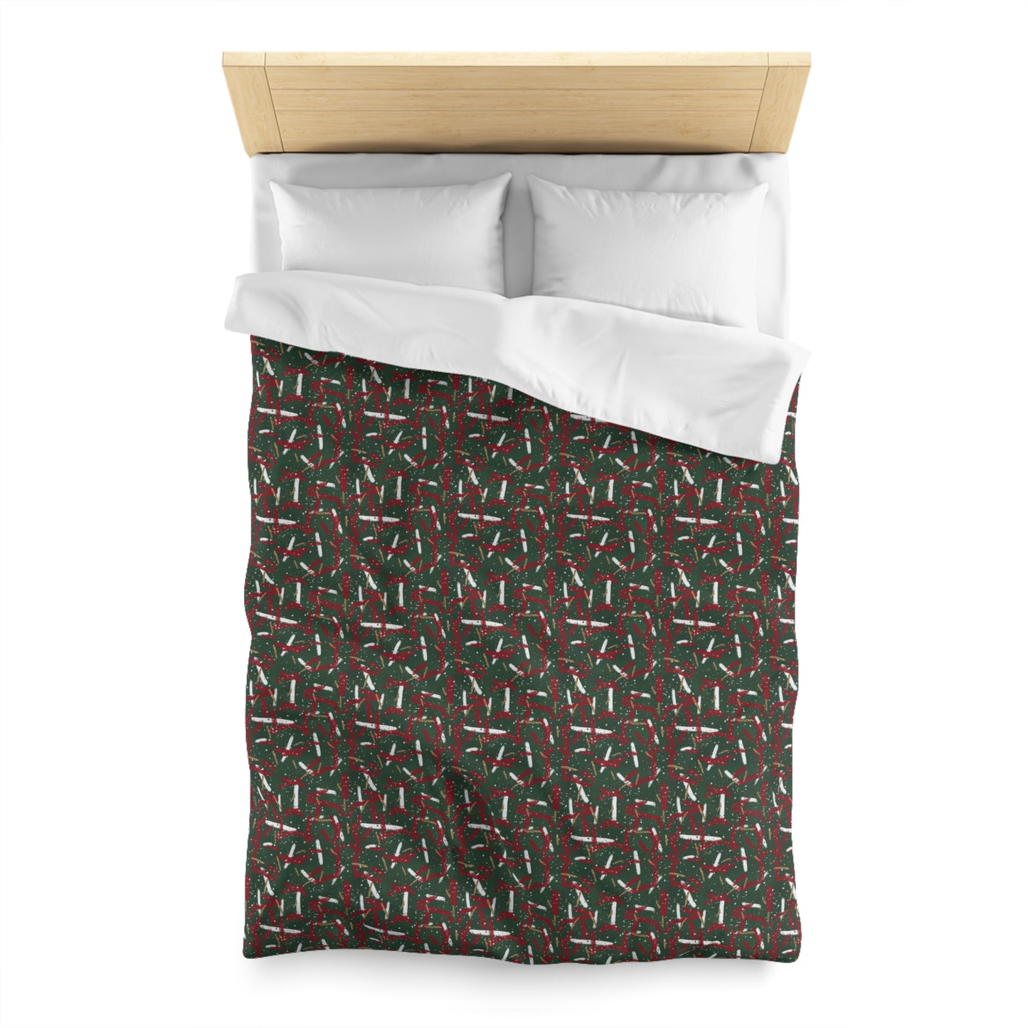 Holiday Brushstrokes Microfiber Duvet Cover