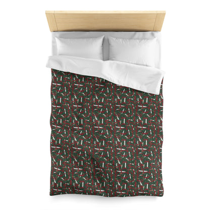 Holiday Brushstrokes Microfiber Duvet Cover