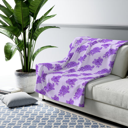 Royal Orchid Peonies Basic Bedding Set