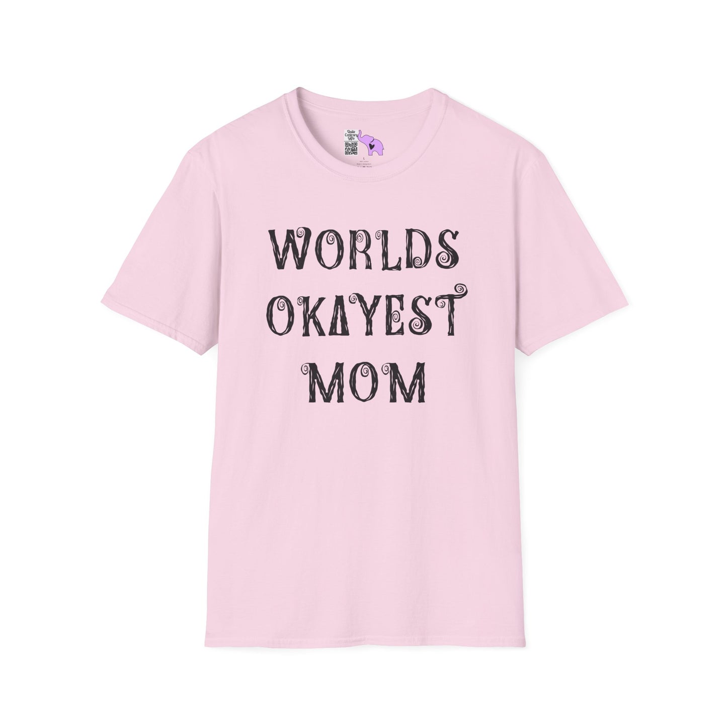 Worlds Okayest Mom Adult T-shirt