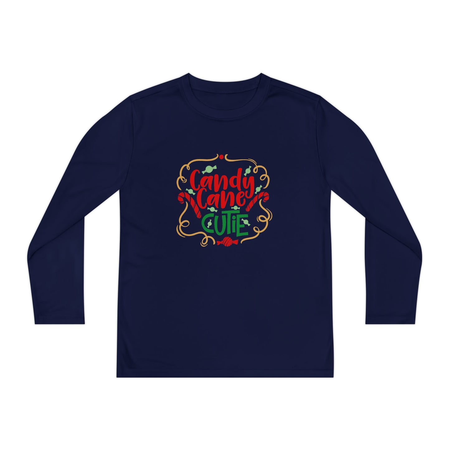 Candy Cane Cutie Youth Long Sleeve Tee