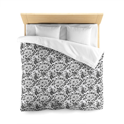 Whispering Blooms Microfiber Duvet Cover