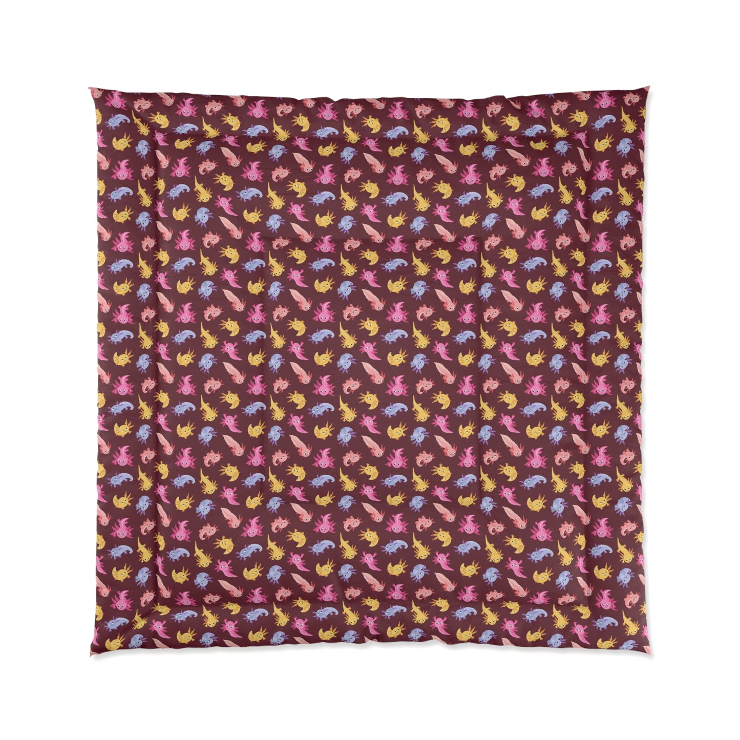 Crimson Axolotls Comforter