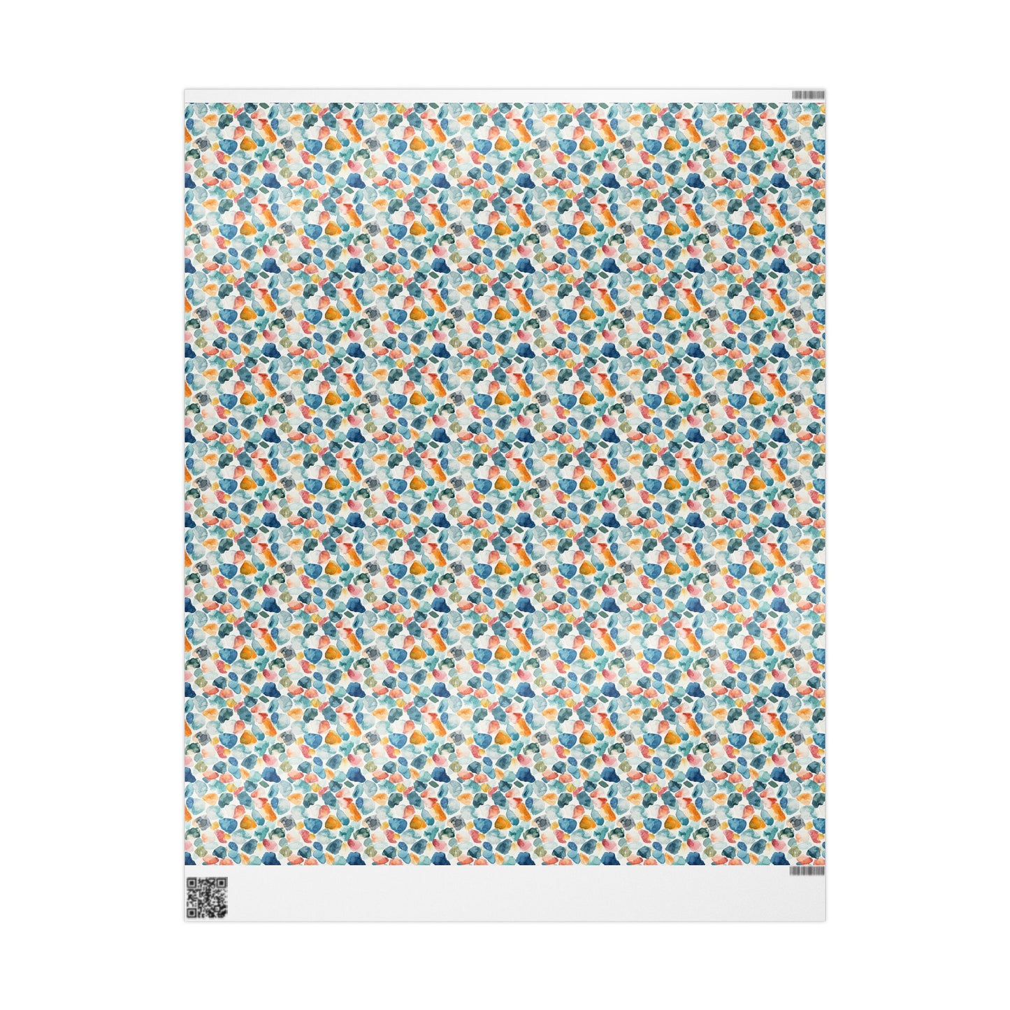 Watercolor Pebble Terrazzo  Wrapping Paper
