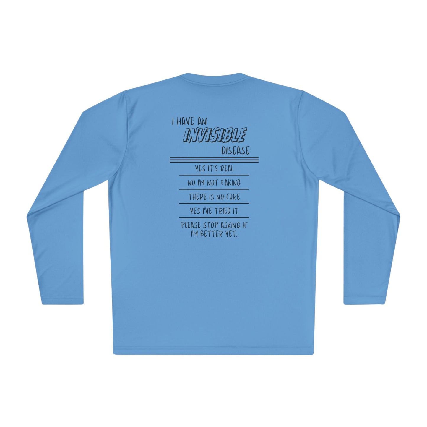 I'm An Invisible Warrior Chronic Illness Adult Long Sleeve Tee