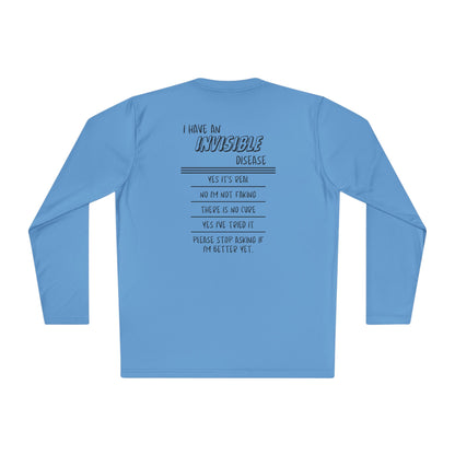 I'm An Invisible Warrior Chronic Illness Adult Long Sleeve Tee
