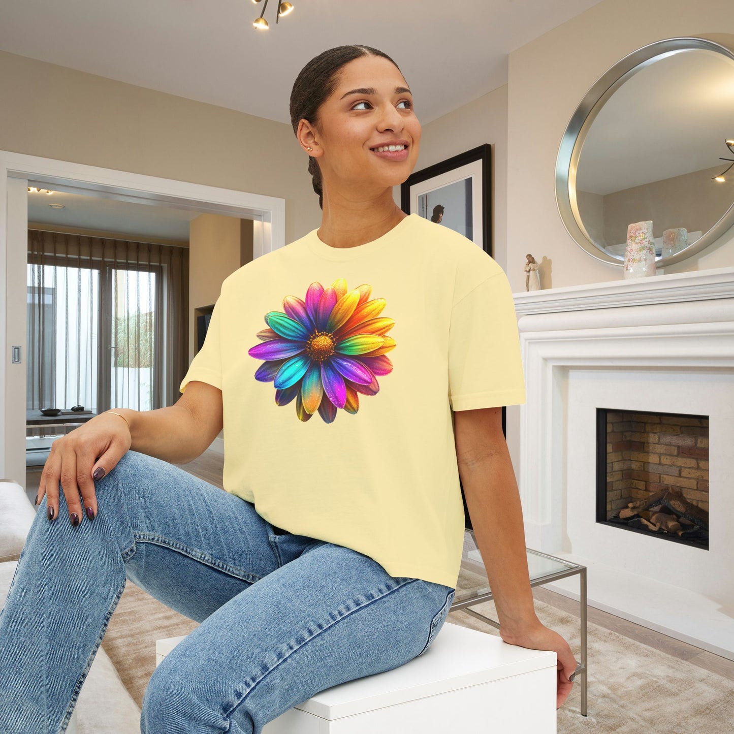 Spectrum Petals Women's Boxy Tee