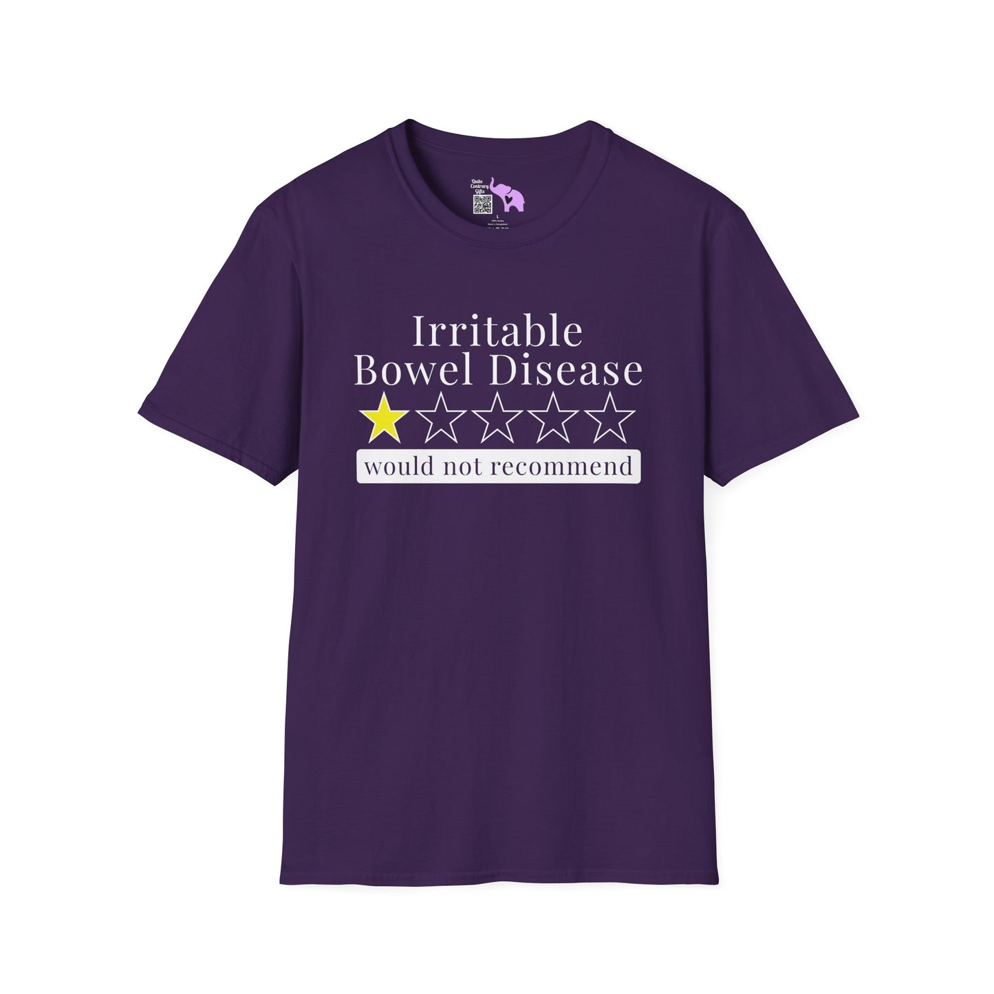 Irritable Bowel Syndrome 1 Star Would Not Recommend Adult T-shirt