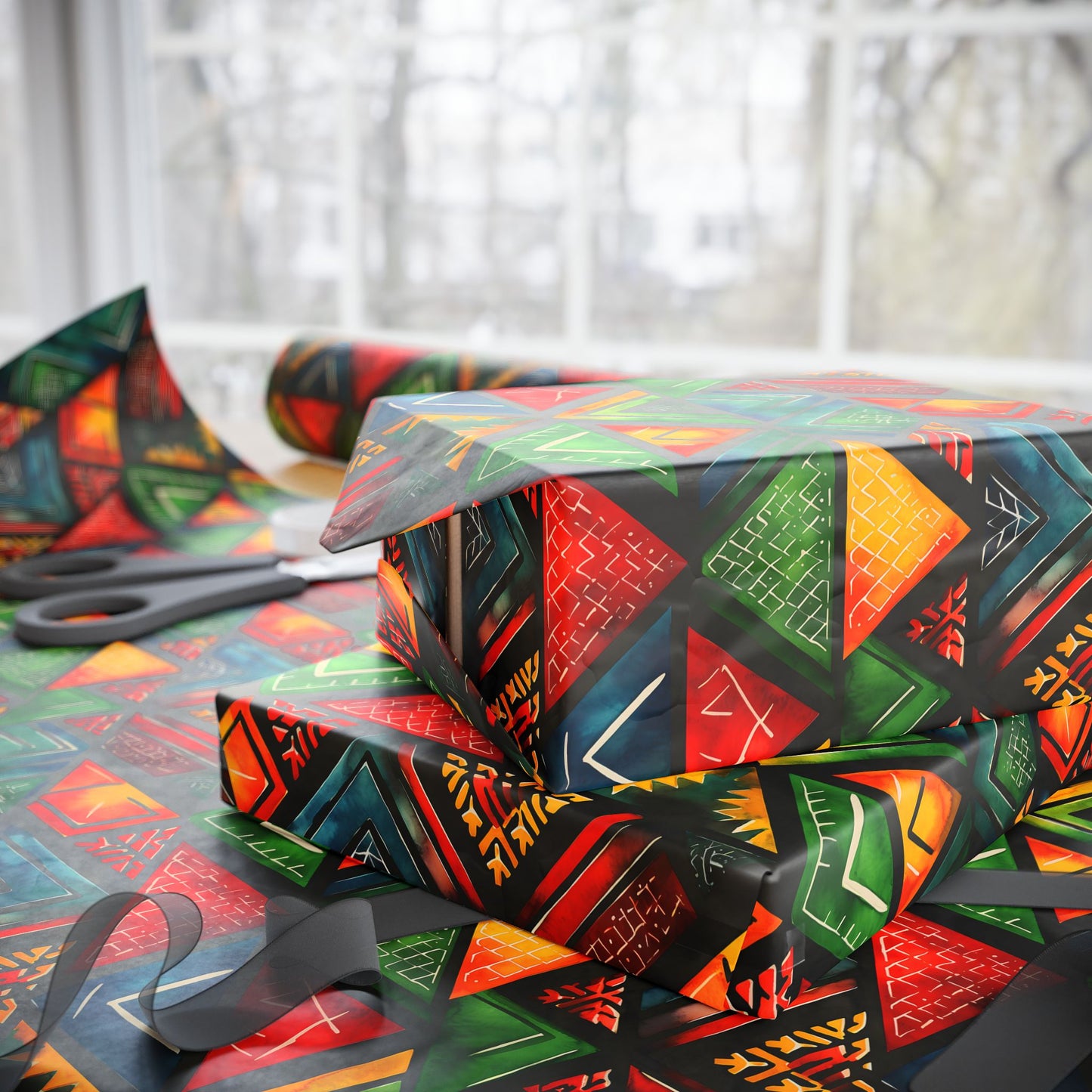Ancestor Echo Kwanzaa Wrapping Paper