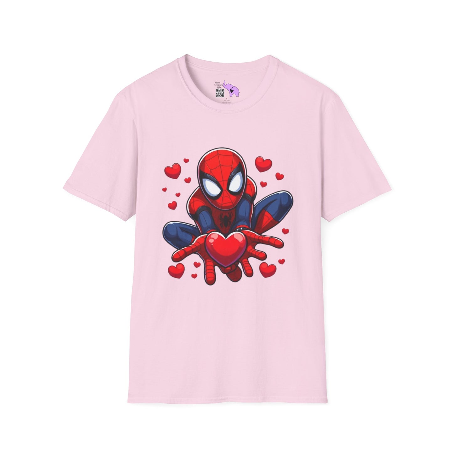 Valentines Spiderman Adult T-shirt
