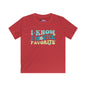 I Know I'm The Favorite Youth Softstyle Tee