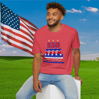 Happy Birthday USA Adult T-shirt