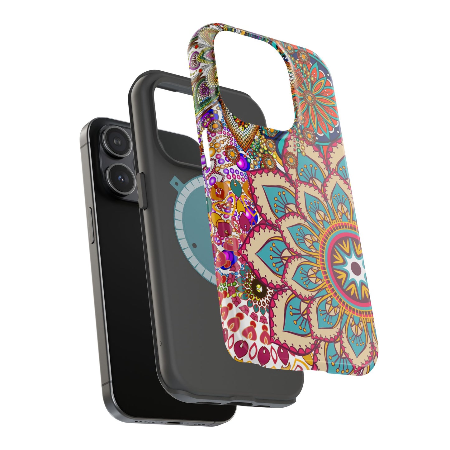 Colorful Mandala MagSafe® Compatible Tough Case for iPhone