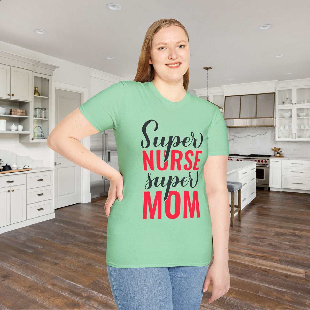 Super Nurse Super Mom Adult T-shirt